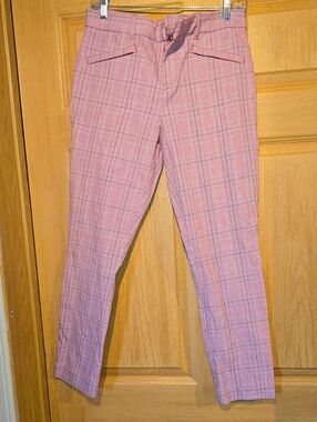 GAP Pink Plaid Trousers